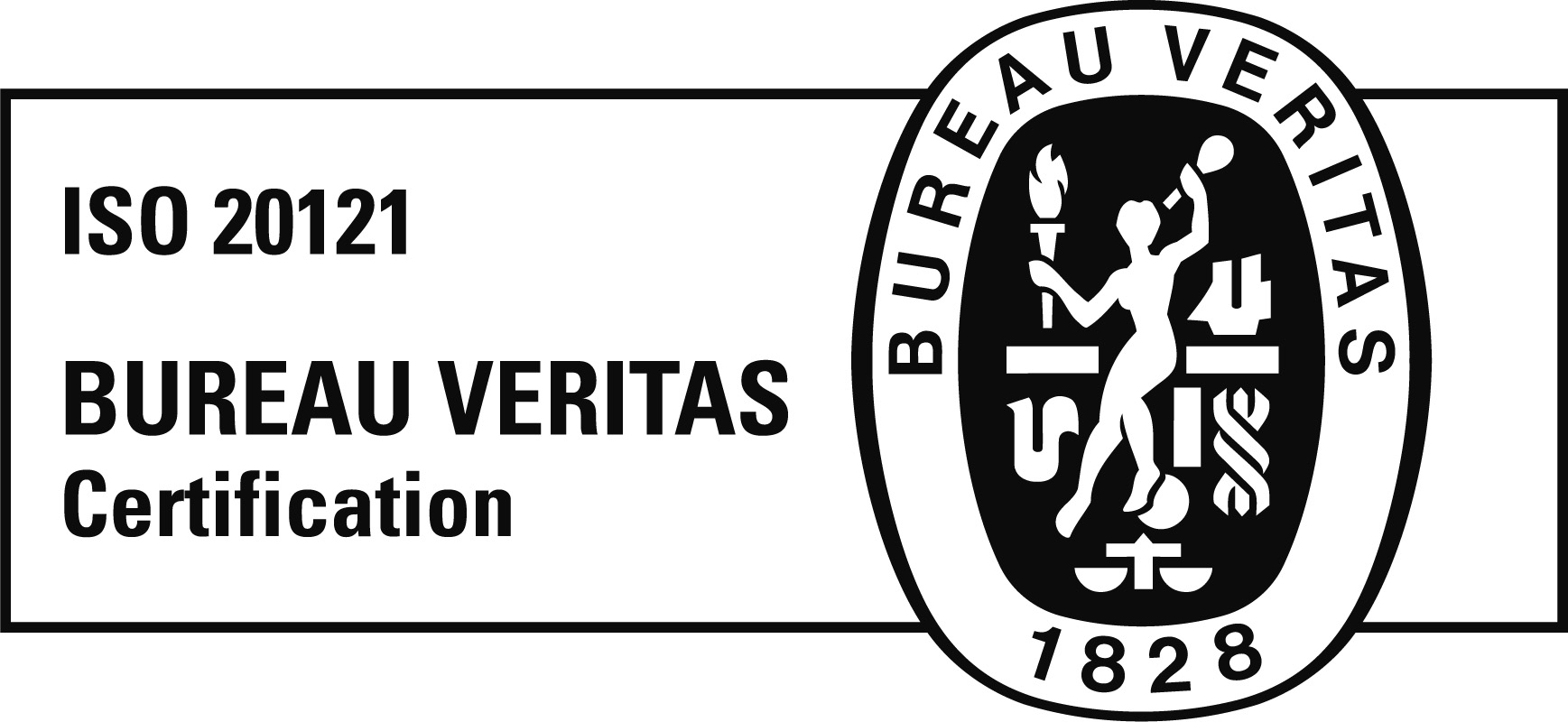 Logo N&B Iso 20121 Bureau Veritas